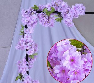 Guirlande de fleurs de <span class=keywords><strong>cerisier</strong></span> artificielles, m, rose et blanc, fausses fleurs, pour un arc de mariage, pour une décoration murale - Product Image 5
