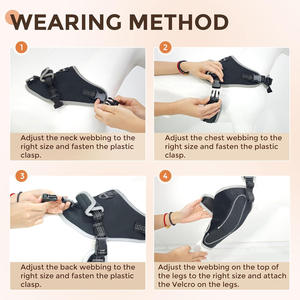 Attelle de genou pour chien pour ACL/CCL - Attelle articulée réglable pour le ligament croisé transversal, Attelle de stabilité pour la patte arrière des chiens (Attelle pour chien ACL) - Product Image 4