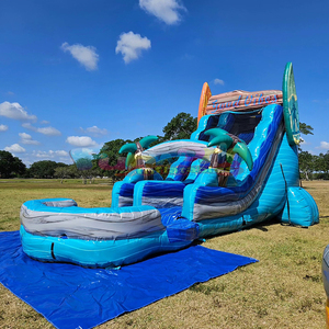 PVC thương mại Ngoài Trời Dành cho người lớn bơm hơi khổng lồ trượt nước với Máy thổi hồ bơi có thể tháo rời cho bữa tiệc trẻ em sân sau - Product Image 3