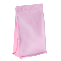 Pochettes stand up réutilisables à café, sacs de livraison avec fermeture éclair, pour le rangement des aliments, à fond plat, unités