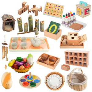 Montessori cảm giác bằng gỗ khối cho chăm sóc ban ngày Toddler công cụ giáo dục cho đầu học tập động cơ phát triển kỹ năng - Product Image 1