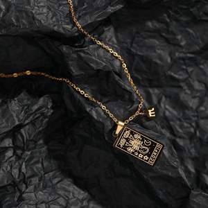 <span class=keywords><strong>2022</strong></span> Venta caliente collar con colgante cuadrado collar de acero inoxidable de alta calidad collar único del zodiaco para mujeres niñas - Product Image 5