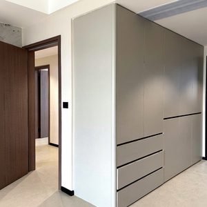 Armoire à portes battantes sur mesure en MDF écologique de bonne qualité pour toute la maison, fabricant direct, mobilier de chambre à coucher résidentiel moderne - Product Image 3