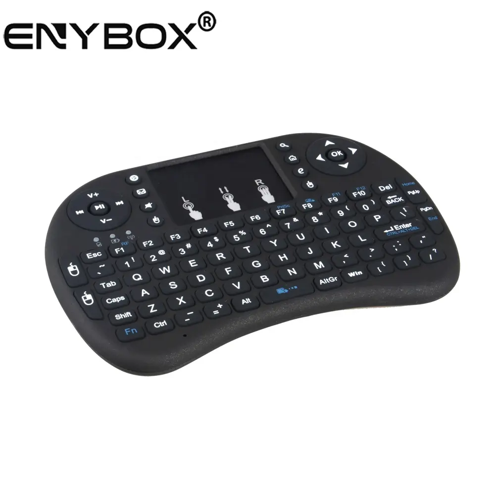 ENY Air Mouse I8 Mini Tastiera Senza Fili con il Touchpad Tenuto in mano della Tastiera Touch per PC TV Box