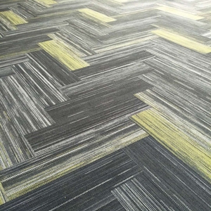 Hiện đại nhà sàn thảm gạch hình chữ nhật thiết kế trong màu xanh lá cây màu đệm Polypropylene vật liệu chống vết gạch thảm - Product Image 3