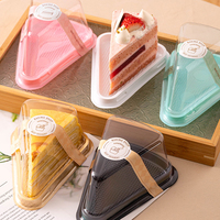 Boîte à gâteau triangulaire pour la pâtisserie, 6 pouces, 8 pouces, boîte à gâteau au mousse, boîte à découper, emballage jetable