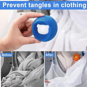Bolas Recolectoras de Pelo de Mascotas para Lavadora, Reutilizables, Eliminan Pelusas de la Ropa, Accesorios para Gatos - Product Image 6