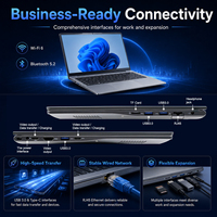 Nouvel Arrivage Ordinateur Portable IA 15,6 pouces Intel Ultra5 225H 24 Go LPDDR5 512 Go SSD Écran Rotatif à 180 Degrés Windows 11 Pro Anglais Stock Entreprise