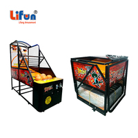 Lifun Machine de basket-ball de rue d'intérieur à monnayeur, jeu d'arcade de tir de précision pour adultes, simulateur de sport électronique à vendre