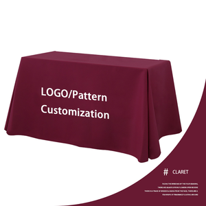 Housse de table personnalisée par sublimation, fabrication directe usine, taille sur mesure ODM, nappe d'exposition réutilisable pour promotion de marque, approvisionnement en gros - Product Image 4