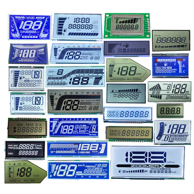 Custom Pulsar 150 Speedometer Display Bike Gear Electric Car Vehicle Digital Odometer Instrument Color Segment Pantalla LCD