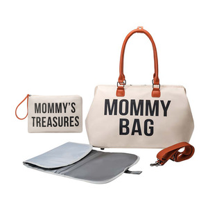 Bolsa de Maternidad Impermeable de un Solo Hombro, Bolsa de Mano Grande para Mamá, Juego de Bolsas para Pañales de Bebé - Product Image 1