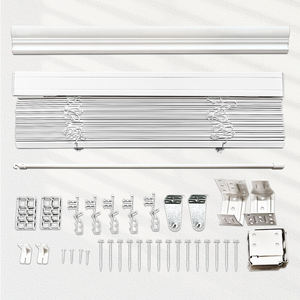 Persianas Venecianas de PVC con Lamas de Imitación Madera, Resistentes al Agua y al Fuego, con Control Manual/Automático, de Fortune Factory Supply - Product Image 1