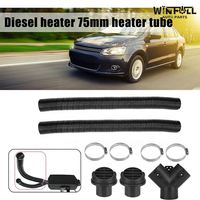 WINFULL Nouveau Kit de Chauffage au Diesel Noir en Plastique de Haute Qualité 75mm, Sortie d'Air de Stationnement OEM pour Rétrofit/Amélioration, Tête de Champignon