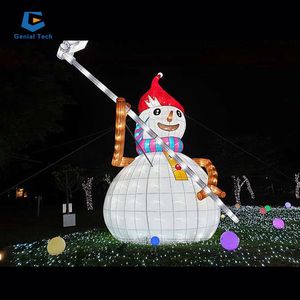 SG-SD-RT01 городской парк привлекательным светодиодный Рождественский снег садовая декоративная кружевная Рождественская подсветка для фонарь - Product Image 6