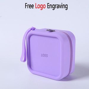 Beauty and Makeup Bag, <b>Silicone</b> <b>Waterproof</b> Storage Bag, Girls' Makeup Bag, Handbag, Multi-color Collection - Product Image 4