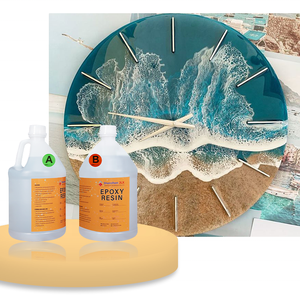 JLX Super <b>Gloss</b> Epoxy Resin Kit with UV Resistant Fast Drying Art Resin <b>Clear</b> Casting Double Component Adhesive Sealant - Product Image 5