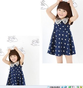 Vestido Corto sin Mangas con Estampado de Animales para Niñas, con Volantes de Encaje, de Proveedor Chino - Product Image 4