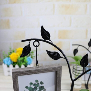HOT Tree Pictures Frames Iron Picture Frame With Wooden Double Sided Hanging Glass Vase for Home Tabletop <b>Decor</b> - Product Image 2