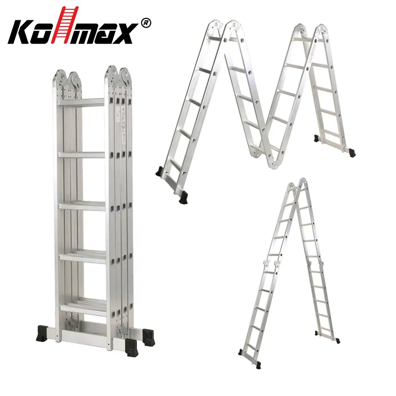 High Quality Sturdy Folding Aluminum Ladder Multi-purpose Ladder for Outdoor Garden Drawing