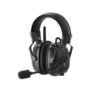 RONGXIANG CE EN352 NRR25dB Type-C Full Duplex Rechargeable Hearing Protection Mining Safety Earmuff FDM-10