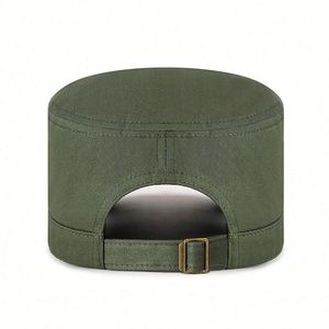 Simple <b>Flat</b> Baseball <b>Cap</b> for <b>Men</b> Women Youth Custom Sports <b>Cap</b> Solid Colors for Spring Autumn Outdoors Made Common Cotton Fabric - Product Image 4