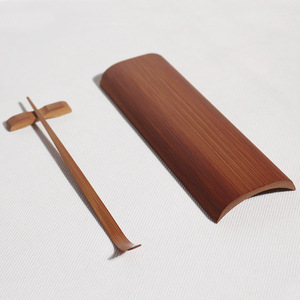 Cérémonie du thé en bambou : Six accessoires essentiels – Cuillère à thé, aiguille à thé, spatule à thé, cuillère à thé et ensemble de service – Kit tout-en-un en bambou naturel - Product Image 1