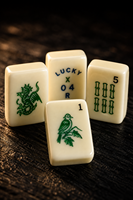 Jeu de Mahjong Américain Personnalisé 160 Tuiles de Luxe Gravées avec Numéros – Jeu de Mahjong Occidental Moderne pour Cadeaux