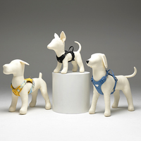 Maniquí de Perro Personalizado Cubierto de Cuero PU, Modelo de Mascota con Cuerpo Flexible, en Posición de Pie para Exhibición de Ropa Canina