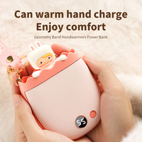 Nouveau chauffe-mains d'hiver 3600mAh USB rechargeable Power Bank Mignon Portable Mini Chauffe-mains réutilisable pour hommes femmes enfants