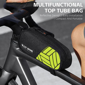 WEST BIKING Sac de cadre multifonctionnel 1L, pochette de vélo compacte et portable, sac d'accessoires de vélo étanche pour téléphone et clés - Product Image 6