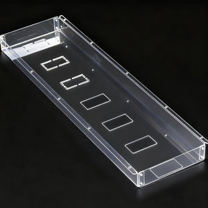 <span class=keywords><strong>Plaque</strong></span> de ventilation en <span class=keywords><strong>polycarbonate</strong></span> pour dissipation thermique, bouclier de gestion du flux d'air pour armoire électronique industrielle avec trous - Product Image 1