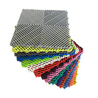 Dalles de sol de garage de haute qualité au design moderne, tapis de sol en PP pour salle de lavage de voitures extérieure, solution de modélisation 3D disponible
