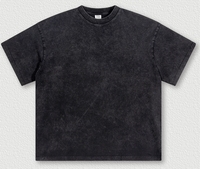 T-shirt pour homme 100% coton lavé, col rond, manches courtes, tee-shirt uni, graphisme personnalisé, streetwear, vêtements décontractés