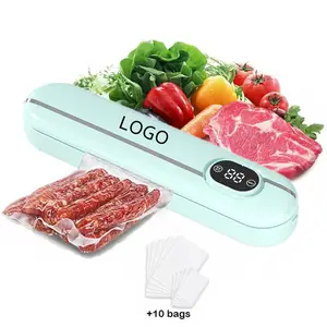 Electric 60Kpa Cozinha Food Packing Armazenamento Handheld Portátil Vacuum Sealer Machine Para Casa