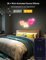 Panneaux muraux LED hexagonaux modulaires RGB DIY pour studio de gaming et configuration de streamer