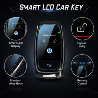 Llave Inteligente para Auto Apple Find My con Pantalla LCD CF920, Control Remoto de Entrada sin Llave, Pantalla HD, Universal para Vehículos con Encendido por Botón, OEM, 4 Botones, 1 Año de Garantía