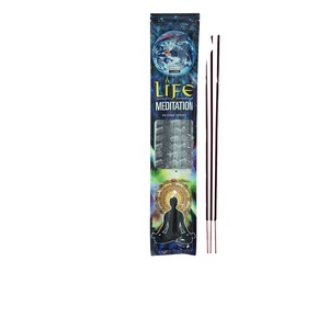 Bâtonnets d'encens Tranquil Indian Red Bathi Darshan Life Meditation avec un mélange d'herbes apaisantes pour une concentration profonde - Product Image 1