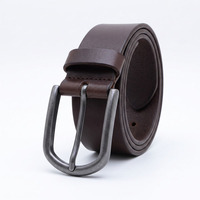 Boucle de ceinture rustique en nickel antique de 35 mm en forme de D, en alliage de zinc, à pointe unique, cadre incurvé, pour ceinture en cuir pour homme, vêtements de travail, métal robuste