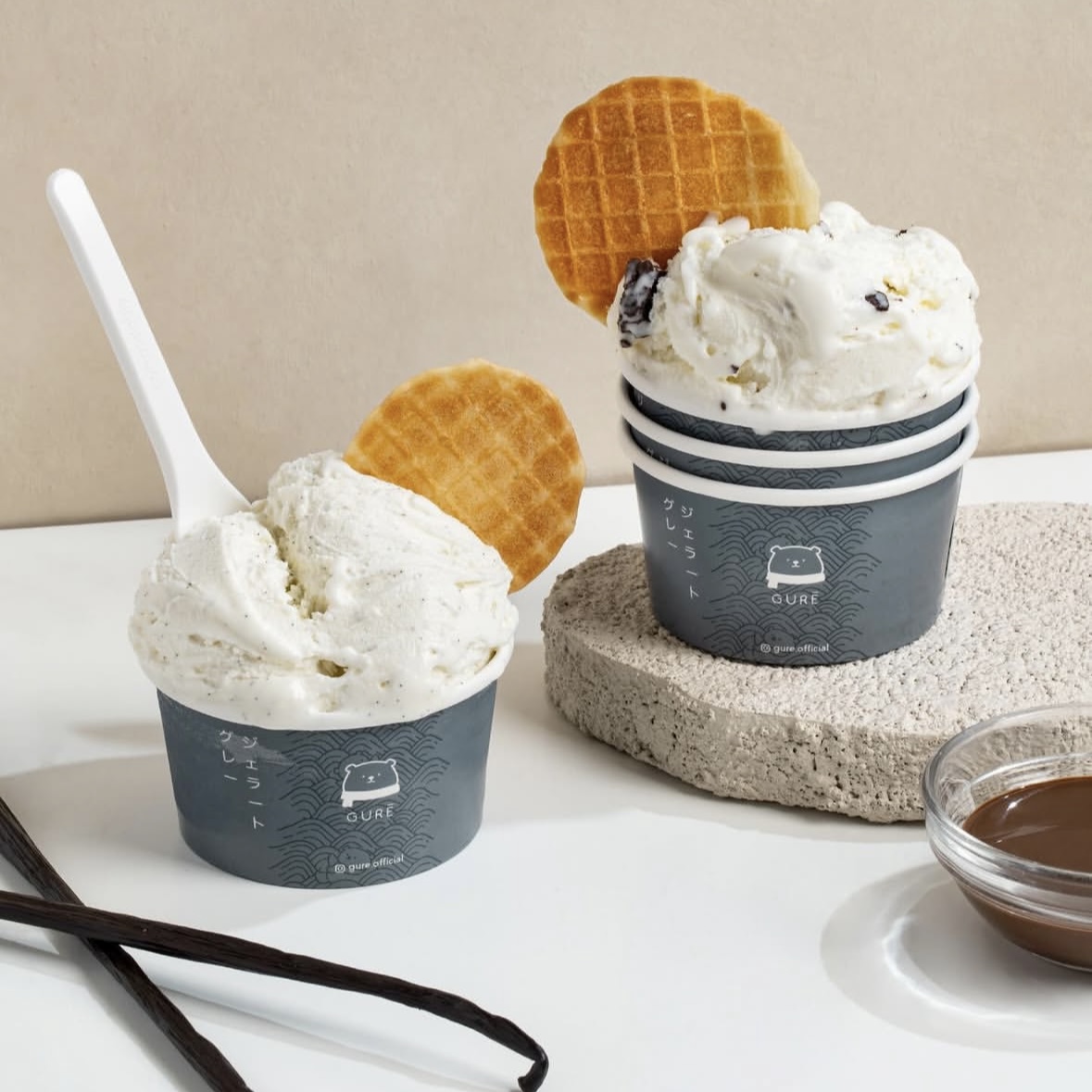 Custom Ice Cream Cup Personalized Design Dessert Cup Paper Gelato Packaging