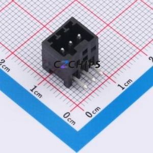 DB2ERC-2.54-3P-BK Plug-in Terminal Block Bent Lead Through Hole,P=2.54mm Board-to-Board / Socket - Closed 1x3P 2.54mm Black - Product Image 1