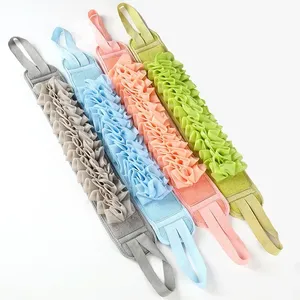 Zenidoo Modern All Natural PE+fiber 2-in-1 Shower Exfoliating <b>Back</b> Scrubber Bath <b>Brush</b> Body Cleaner - Product Image 1
