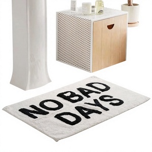 Customizable Luxury Cotton Bath <b>Mats</b> Rugs Eco-Friendly Floral Pattern Extra Soft Super Absorbent American Style <b>Floor</b> <b>Mats</b> <b>for</b> - Product Image 1