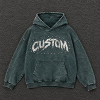 Sweat à capuche oversize en molleton français 100% coton, 420g, brodé de strass, sérigraphié, écologique, coupe ample et délavée