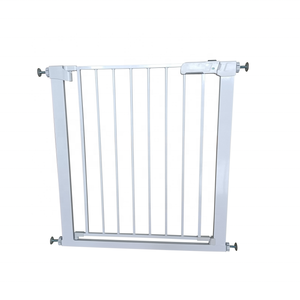 Barrière de sécurité pour bébé extra <span class=keywords><strong>large</strong></span> à fermeture automatique à double verrouillage en plastique pour une utilisation en cuisine intérieure, barrière anti-enfants et anti-animaux - Product Image 5