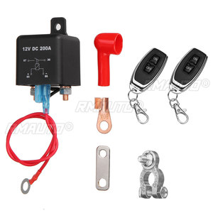 Interruptor de Batería de 12V 200A para Auto, Interruptor de Control Remoto Inalámbrico, Relé de Desconexión de Batería de Coche, Interruptor Aislador - Product Image 1