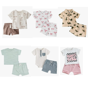 ชุดเดรสเด็กผ้าฝ้ายแบบ unisex ขายส่ง คละแบบ จำนวน 7 ชุด ตัวอย่างสินค้า 6 12 18 24 เดือน พร้อมระยะเวลาจัดส่งตัวอย่าง 7 วัน - Product Image 2