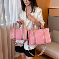 Sac bandoulière en toile de haute qualité à 16 poches, fermeture éclair, sélection de couleurs personnalisée, broderie décorative, color block