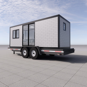 Casa Container Prefabbricata Casa <span class=keywords><strong>Mobile</strong></span> su Ruote Roulotte da <span class=keywords><strong>Campeggio</strong></span> Baita per Viaggi in Auto e Glamping - Product Image 1