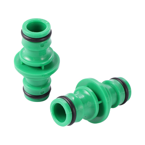 Adattatore per tubo flessibile in plastica a 2 vie per tubo acqua da giardino giunto rapido connettore di riparazione del capezzolo - Product Image 1